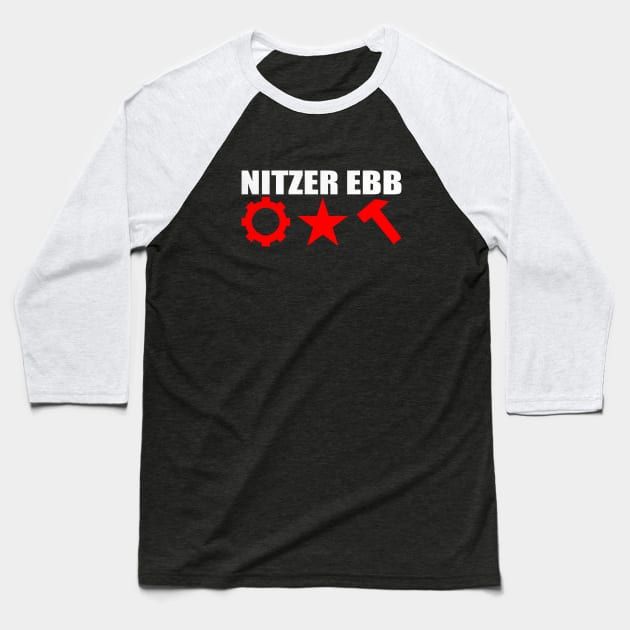 Nitzer Ebb - EBM Baseball T-Shirt by GiGiGabutto